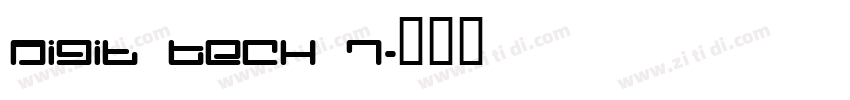 Digit Tech 7字体转换